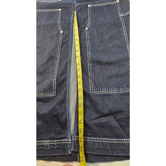 NWT pilcro carpenter maxi denim high front slit skirt grunge 2 S 90s anthro - Picture 7 of 8